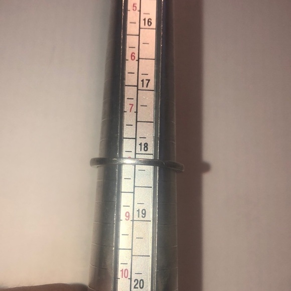 STERLING Silver Tear Drop / Pear Shape Halo Half Eternity Engagement Ring Sz 8 - Picture 9 of 9